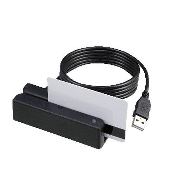 Считыватель магнитных карт CipherLab MSR213U-33 (1&2&3 дор),черный,USB-HID
