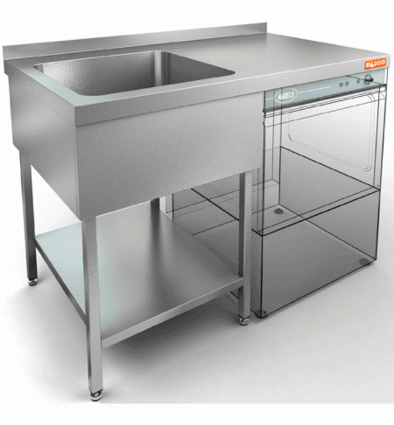 Стол для грязной посуды HICOLD НСО1МП430-12/7БНЛ