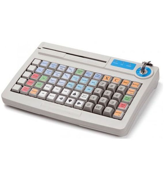 Программируемая клавиатура АТОЛ KB-60-KU белая c ридером магнитных карт на 1-3 дорожки